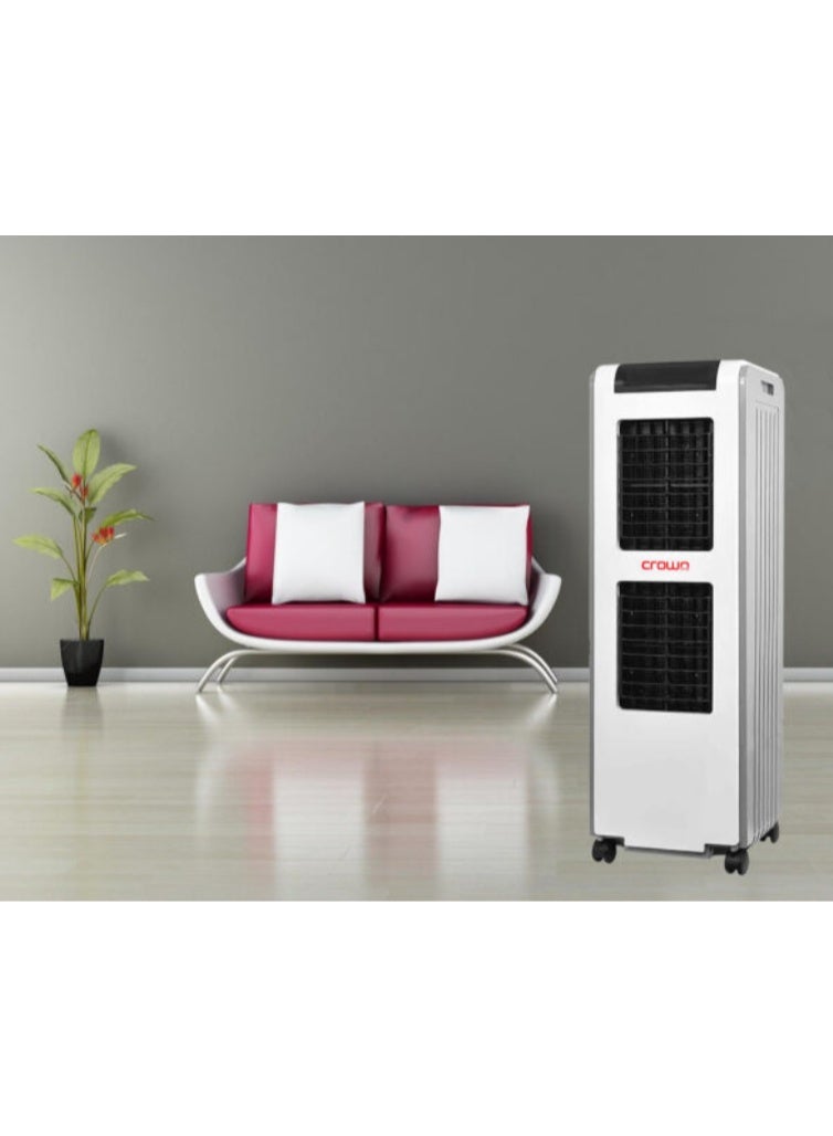 كراون مبرد هواء تبخيري AC-249 مع جهاز تحكم عن بعد، خزان مياه سعة 24 لترًا، تدفق هواء عالي 1800 متر مكعب/ساعة، مبرد هواء صحراوي محمول بثلاث سرعات للمنزل والمكتب - Image 3